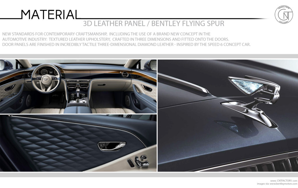 3D Leather Panel Bentley Flying Spur