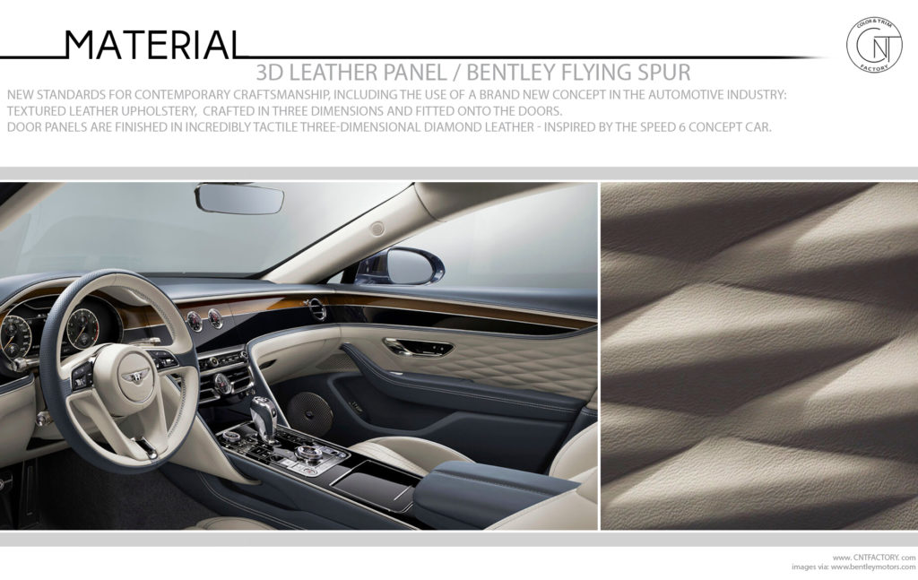 3D Leather Panel Bentley Flying Spur