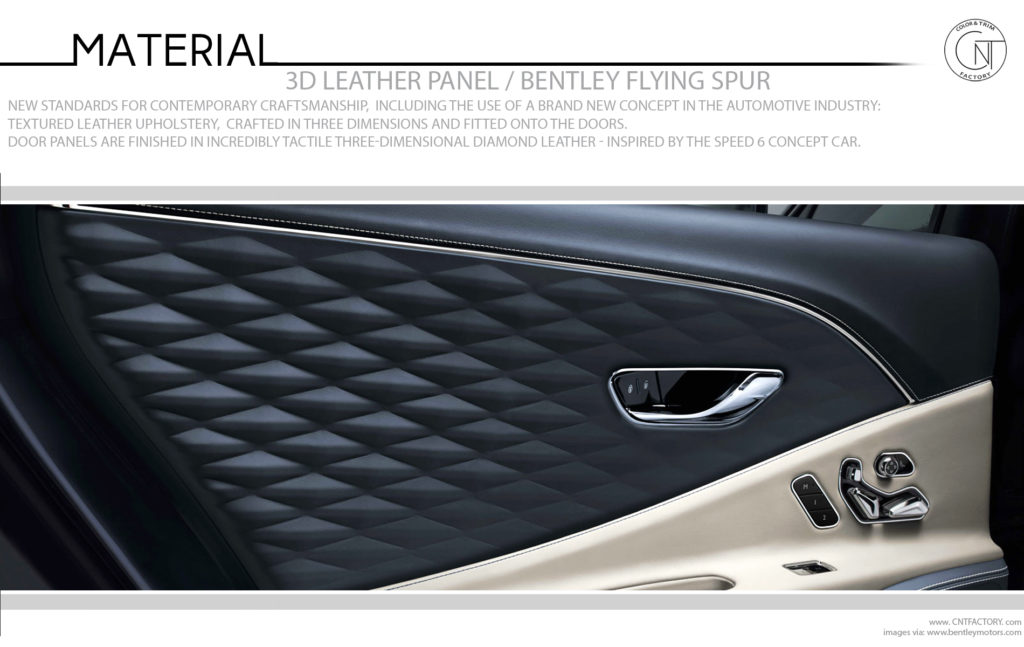 3D Leather Panel Bentley Flying Spur