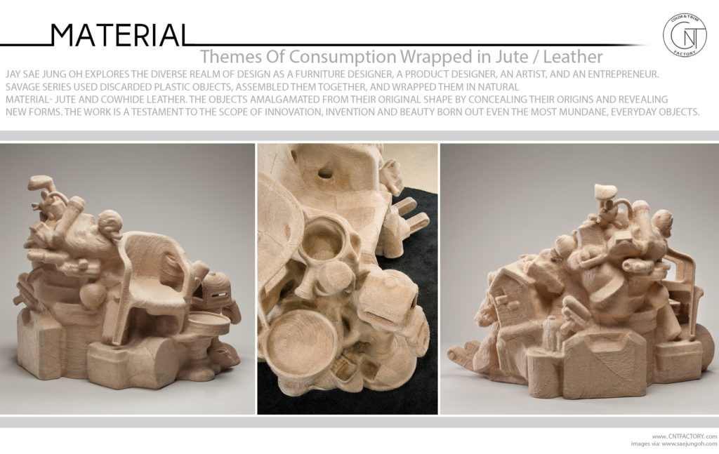 Themes Of Consumption Wrapped in Jute Leather