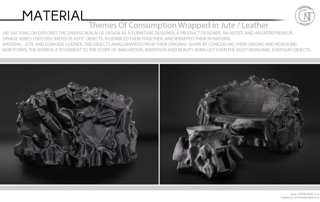 Themes Of Consumption Wrapped in Jute Leather