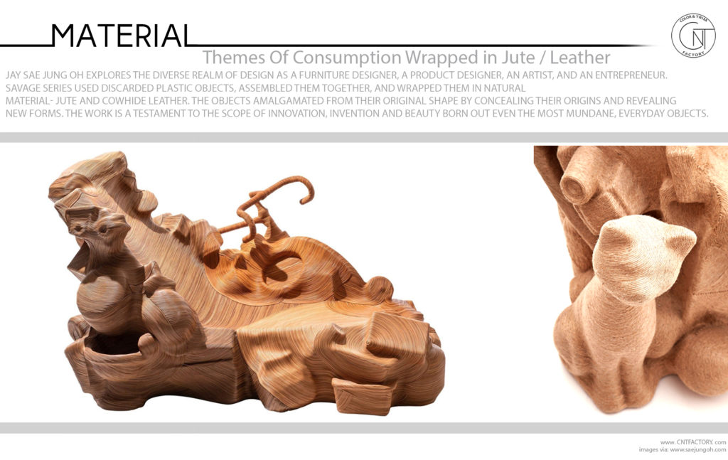 Themes Of Consumption Wrapped in Jute Leather