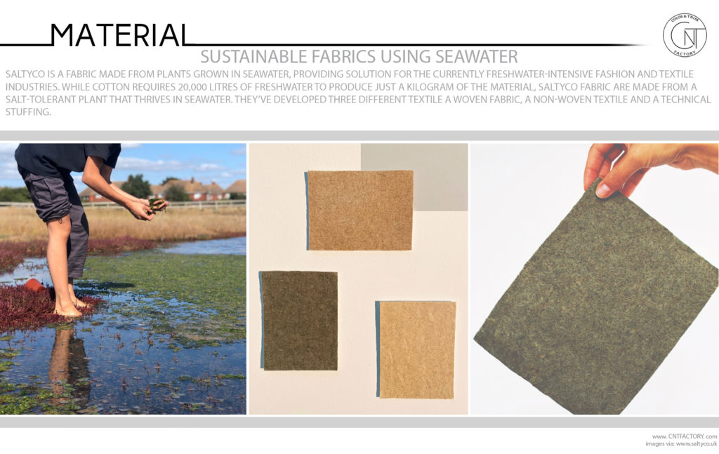 Sustainable Fabrics Using Seawater