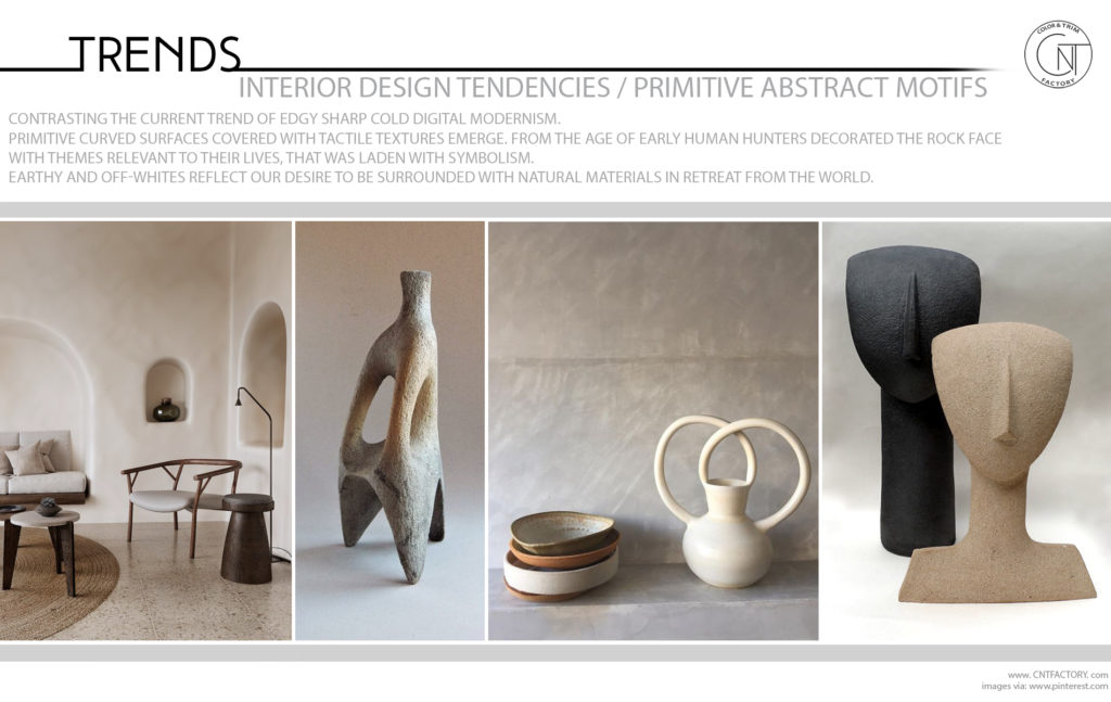 Interior Design Tendencies Primitive Abstract Motifs