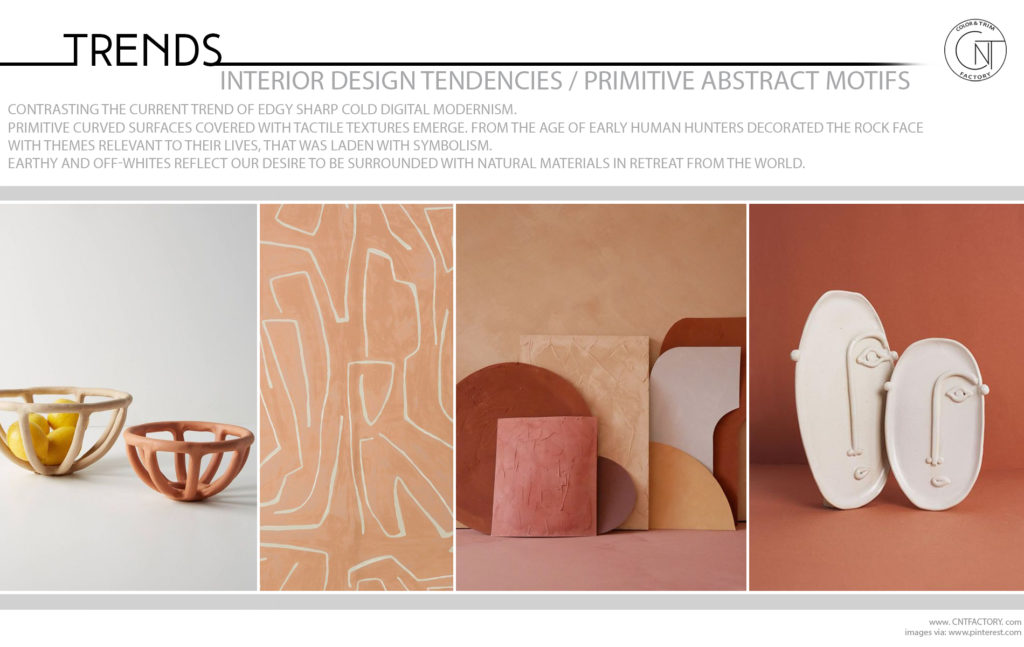 Interior Design Tendencies Primitive Abstract Motifs