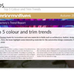 Top 5 Color and Trim Trends for Interior Motives - Autumn 2020