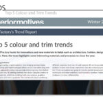 Top 5 Color and Trim Trends for Interior Motives - Winter 2020