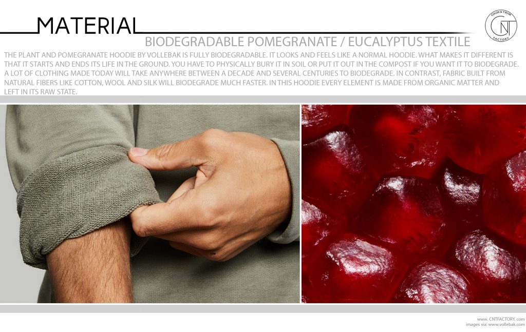 Biodegradable Pomegranate Eucalyptus Textile