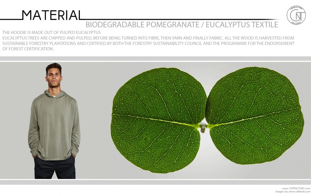 Biodegradable Pomegranate Eucalyptus Textile