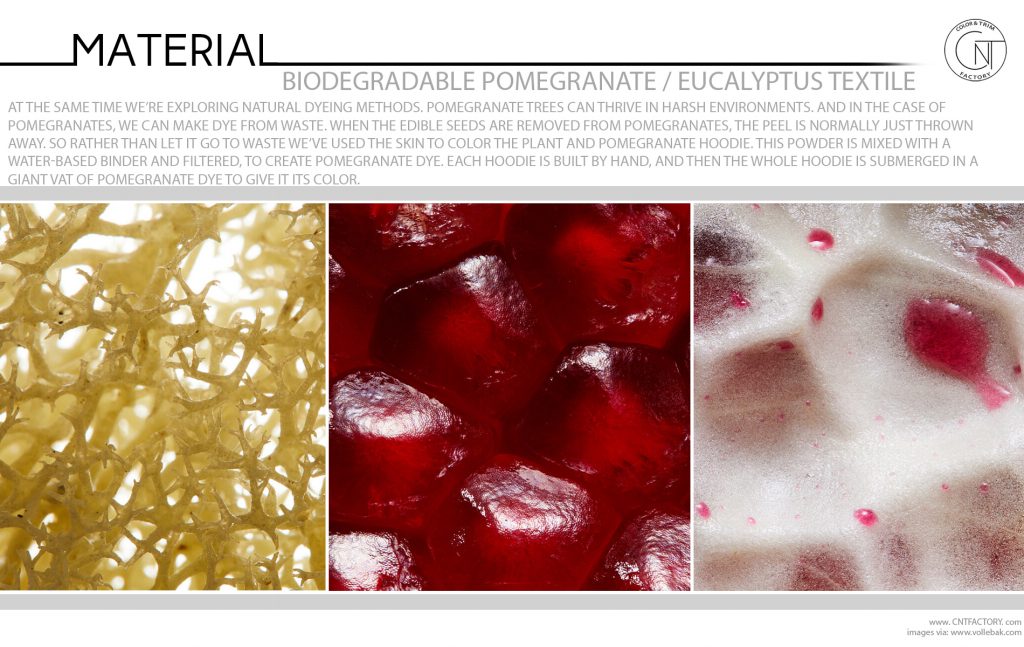 Biodegradable Pomegranate Eucalyptus Textile