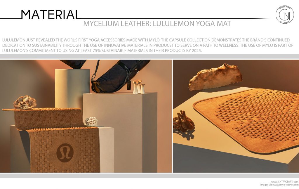 Mycelium Leather Lululemon Yoga Mat Color Trim Trends Design