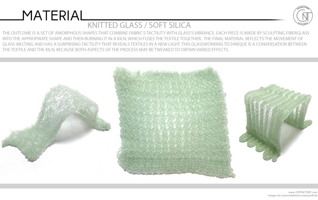 Knitted Glass Soft Silica