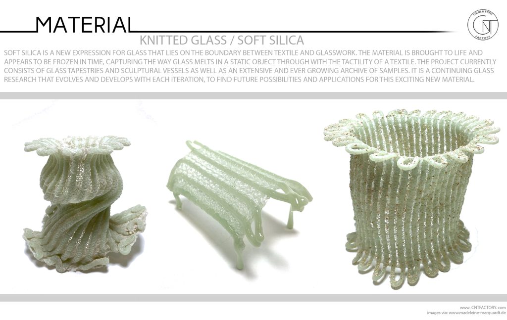 Knitted Glass Soft Silica