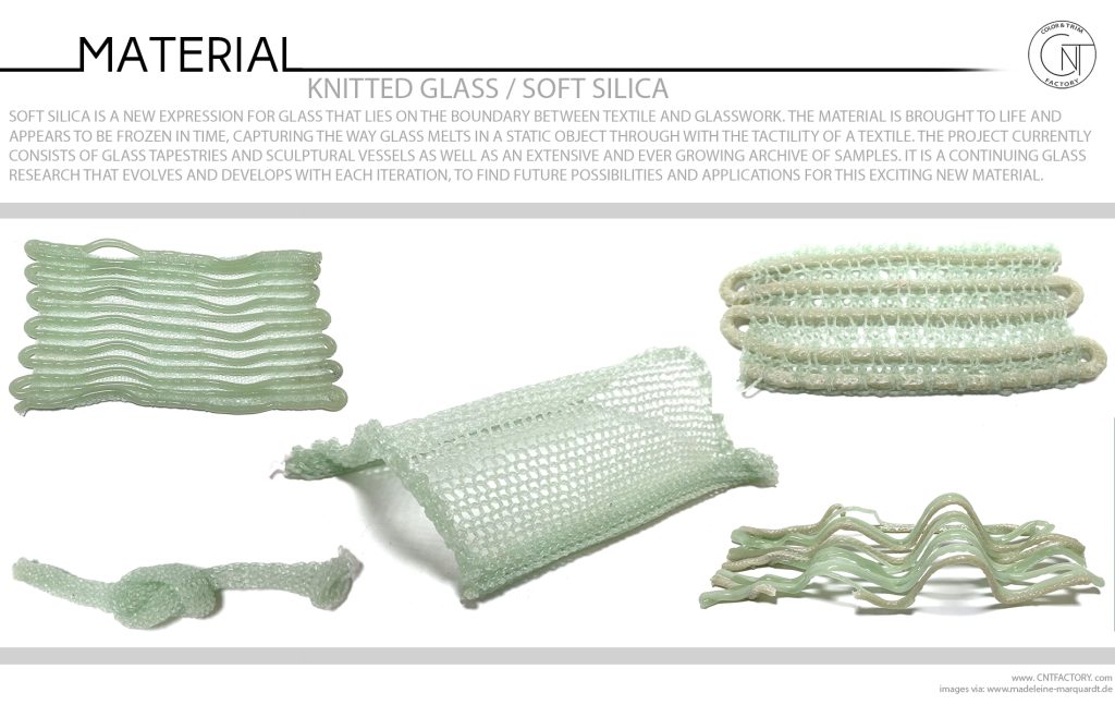 Knitted Glass Soft Silica