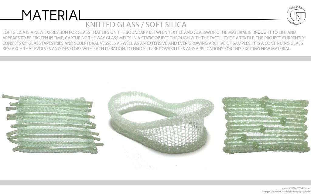 Knitted Glass Soft Silica