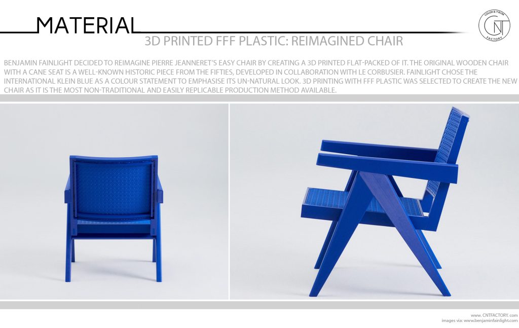 3D Printed FFF Plastic Reimagined Chair