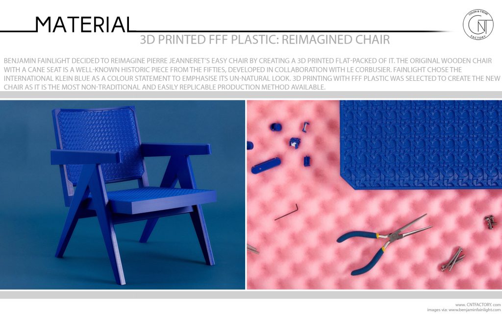 3D Printed FFF Plastic Reimagined Chair