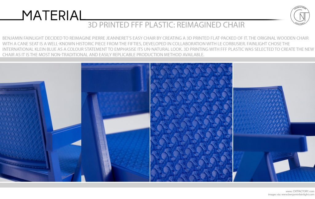 3D Printed FFF Plastic Reimagined Chair