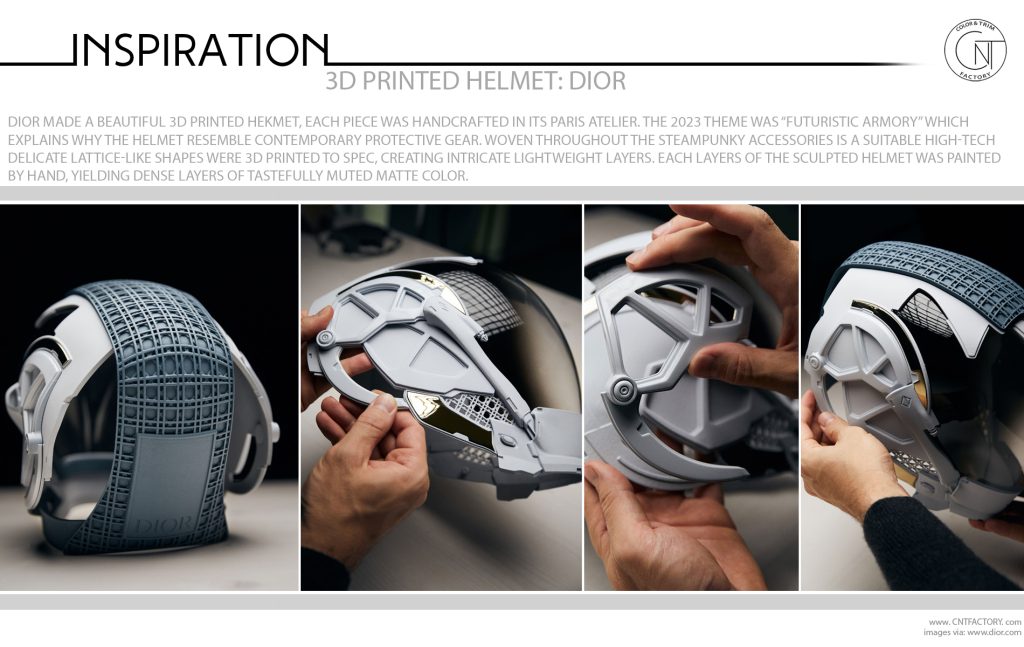 3D Printed Helmet Dior