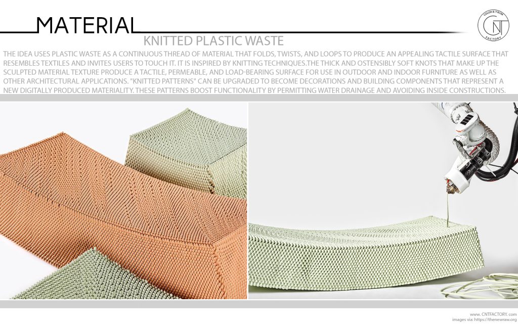 Knitted Plastic Waste