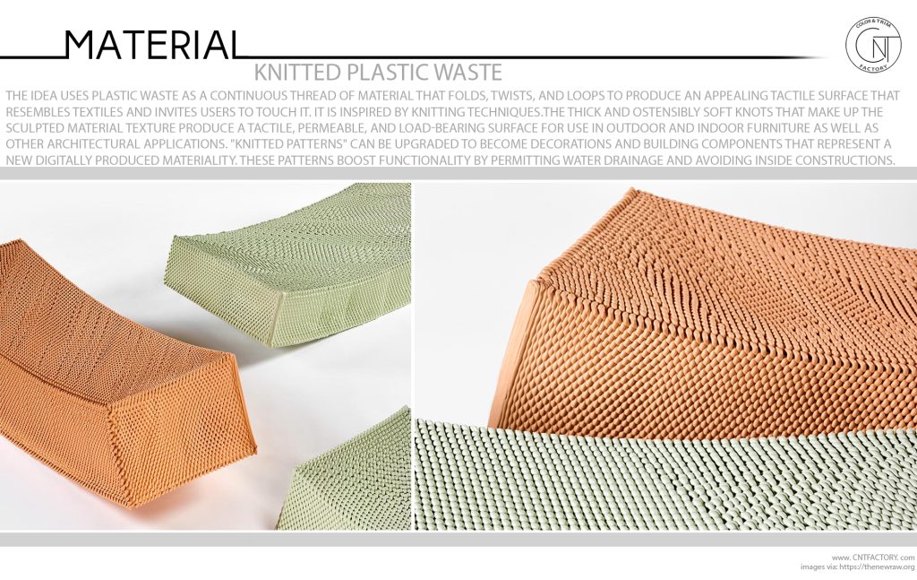 Knitted Plastic Waste