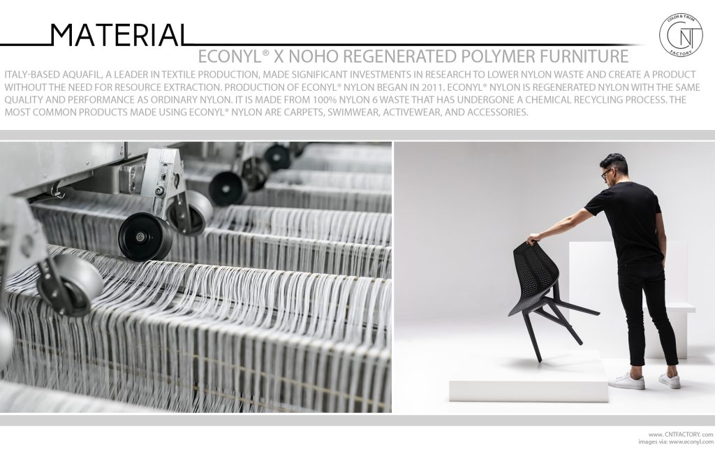 ECONYL® x noho Regenerated Polymer Furniture