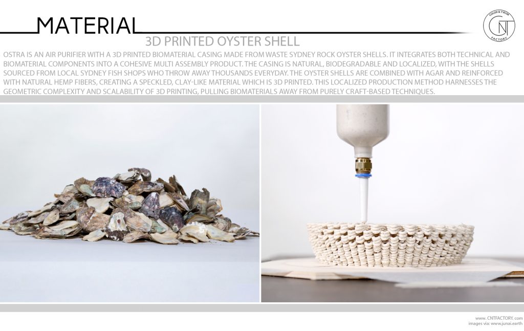 3D Printed Oyster Shell